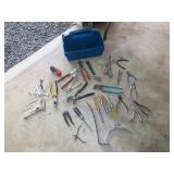 Plastic Tool Caddy With Tools