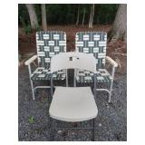 Three Folding Chairs
