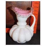 Fenton (?) Blossom Melon Pitcher