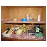 Cabinet Lot - Paint & Cleaning Supplies