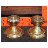 Pair of Weighted Sterling Candle Holders