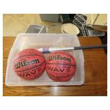 2 Wilson Wave Basketball & Baseball Bat