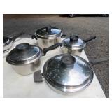 4 Piece Stainless Pot Lot