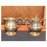 Silverplate Cream & Sugar