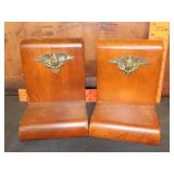 Pair of Wood Bookends