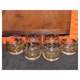 6 Federal Laurel Leaf Roly Poly Tumblers