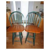 Pair of Swivel 24" Bar Stools