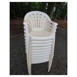 10 Plastic Chairs