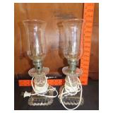 Pair of Hurricane Table Lamps
