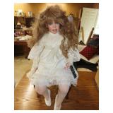Porcelain Doll w/ Handmade Clothes