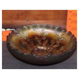 Fenton Holly Berry Carnival Glass Bowl - 8"
