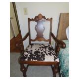 Faux Cow Hide Chair