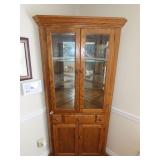 Oak Corner Cabinet