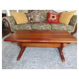 Pine Stretcher Base Coffee Table