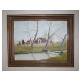 Farmhouse Oil on Canvas
