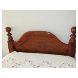 Pine Cannonball Headboard w/ Hollywood Frame - Q