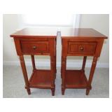 Pair of 1 Drawer Tables