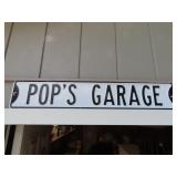 Metal Pops Garage Sign