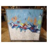 Abstract Oil On Canvas