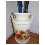 Ceramic Milk Can Umbrella Stand - 18"
