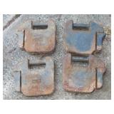Set of 4 50 Pound Tractor Weights