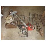 Floor Lot Router Chain Saw & Misc
