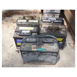 5 Used Batteries - 4 are Marine