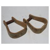 Pair of Wood Stirrups