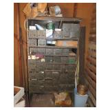 Metal Shop Cabinet w/Contents
