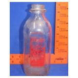 Bordens One Quart Milk Bottle