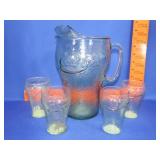 5pc Coca Cola Pitcher Set