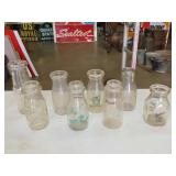 8 - 1/2 Pint Milk Bottles