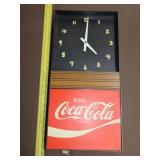 Plastic Coca Cola Clock - 10"x21"