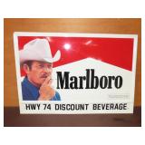 Metal Marlboro Sign - 32x22