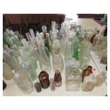 Lot of Old Alcohol Bottles
