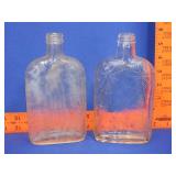 2 Old Spider Web Bottles