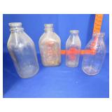 4 Milk Bottles