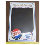 Metal Pepsi Chalk Board - 12x18