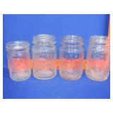 4 Jumbo Peanut Butter Jars