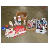 Lot of Pepsi & Coke Cans, Cups & Carriers