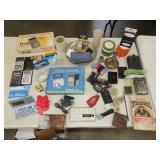 Table Lot of Office, Household & Misc