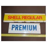 2 Metal Gas Signs