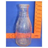 Bordens Embossed Quart Milk Bottle
