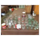 Lot of Coca Cola Glasses