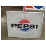 Plastic Pepsi Sign - 30"x24"