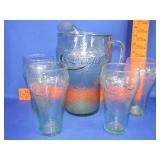 5 Piece Coca Cola Pitcher Set