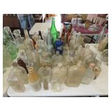 Lot of Old Alcohol Bottles