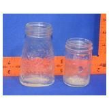 2 Small Jumbo Peanut Butter Jars