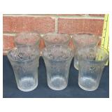 Set of 6 Iris & Herringbone Cups