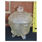 Jeanette Glass Footed Candy Dish